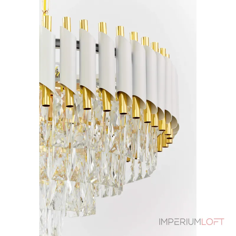 Подвесная люстра Lumina Deco Funneli LDP 6003-500 WT+F.GD Подвесная люстра Lumina Deco Funneli LDP 6003-500 WT+F.GD