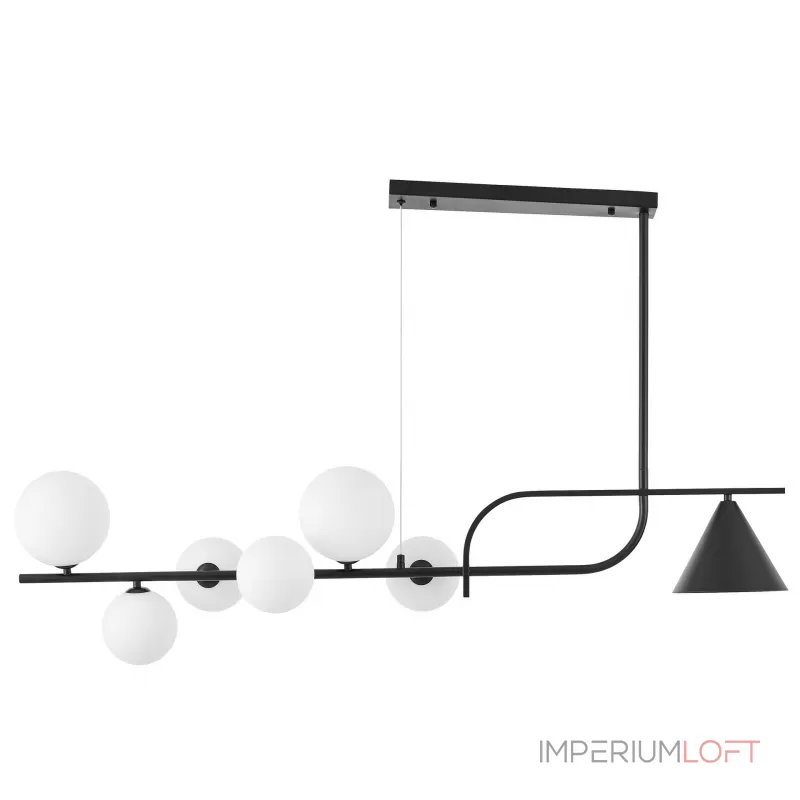 Подвесной светильник Lumina Deco LDP 7036-7 BK+WT Подвесной светильник Lumina Deco LDP 7036-7 BK+WT
