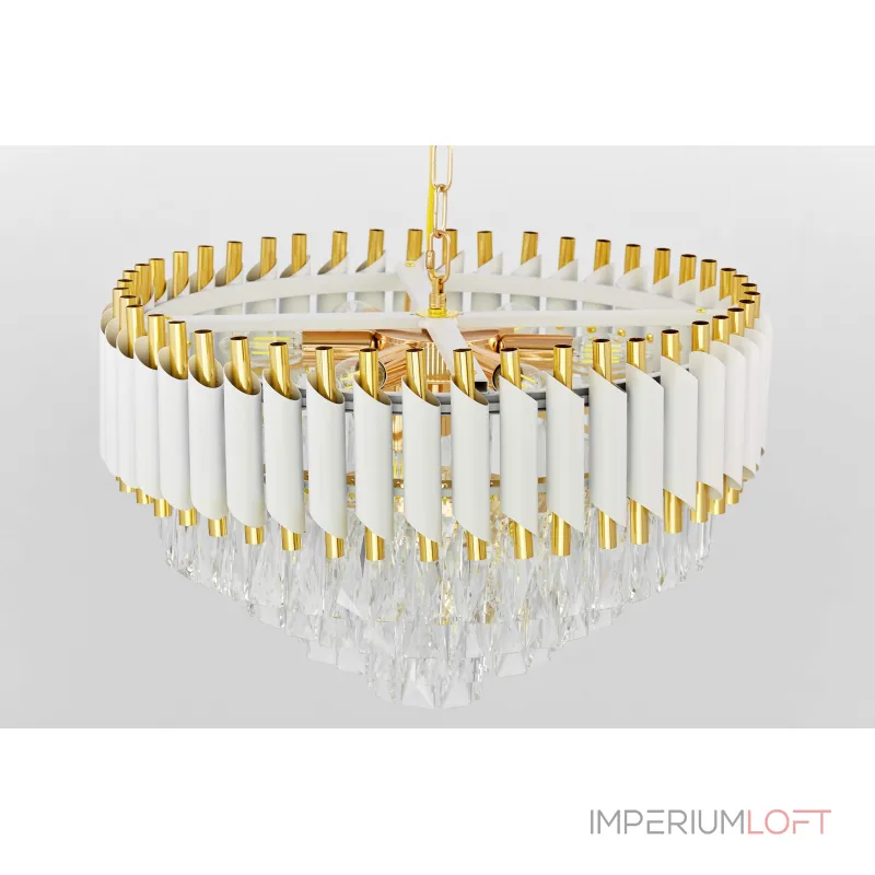 Подвесная люстра Lumina Deco Funneli LDP 6003-500 WT+F.GD Подвесная люстра Lumina Deco Funneli LDP 6003-500 WT+F.GD