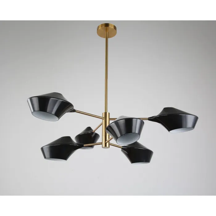 Подвесной светильник Lumina Deco Romina LDP 6037-6 BK+GD от ImperiumLoft