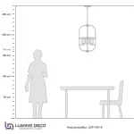 Подвесной светильник Lumina Deco Monterey LDP 1141-4 BK+MD от ImperiumLoft