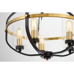 Люстра на штанге Lumina Deco Monterey LDP 1141-5 BK+MD