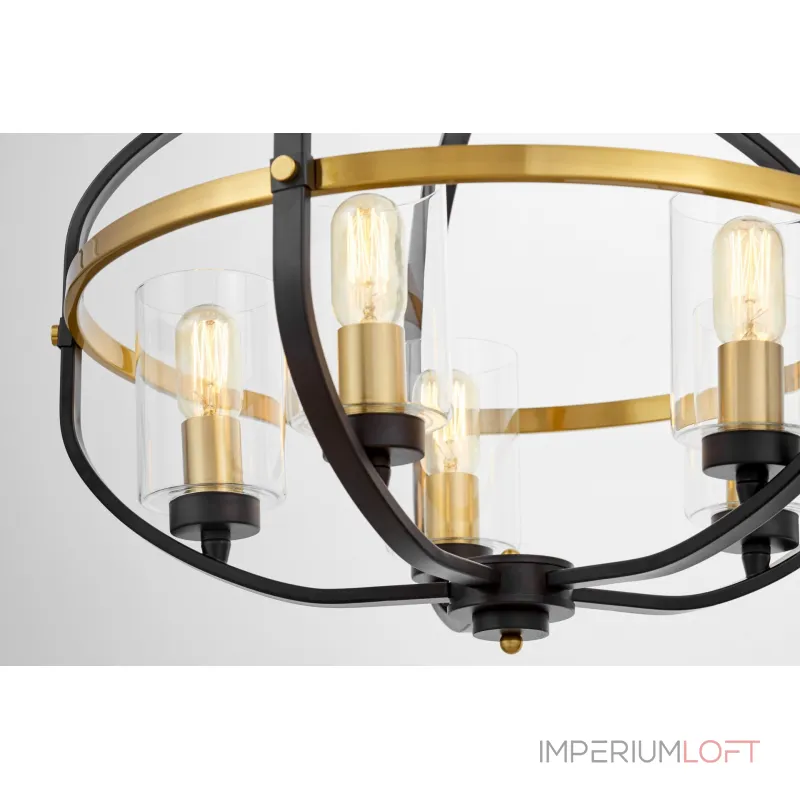 Люстра на штанге Lumina Deco Monterey LDP 1141-5 BK+MD