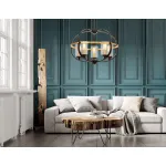 Люстра на штанге Lumina Deco Monterey LDP 1141-5 BK+MD
