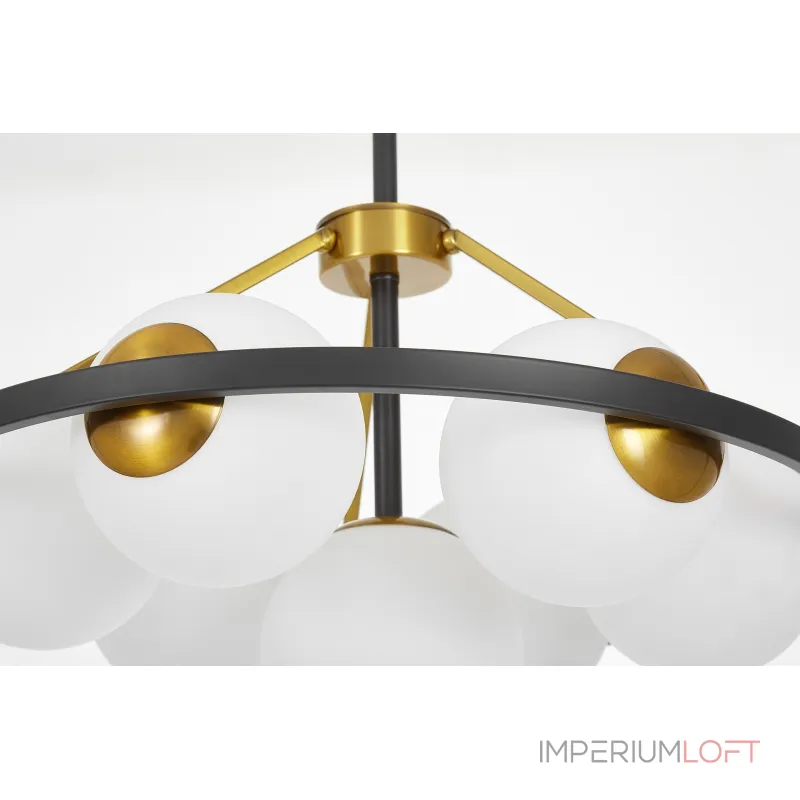 Люстра на штанге Lumina Deco Donzano LDP 8034-7 BK+WT