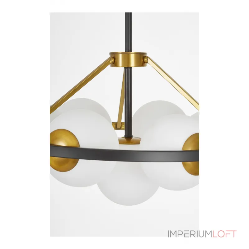 Люстра на штанге Lumina Deco Donzano LDP 8034-7 BK+WT