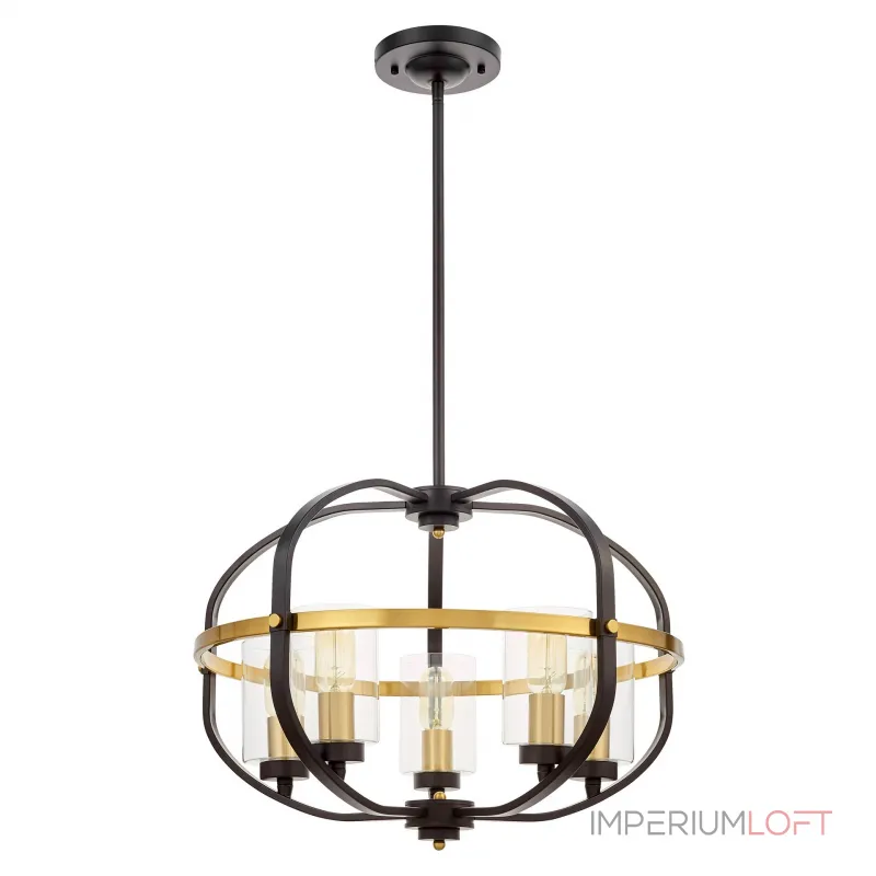 Люстра на штанге Lumina Deco Monterey LDP 1141-5 BK+MD