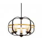 Люстра на штанге Lumina Deco Monterey LDP 1141-5 BK+MD