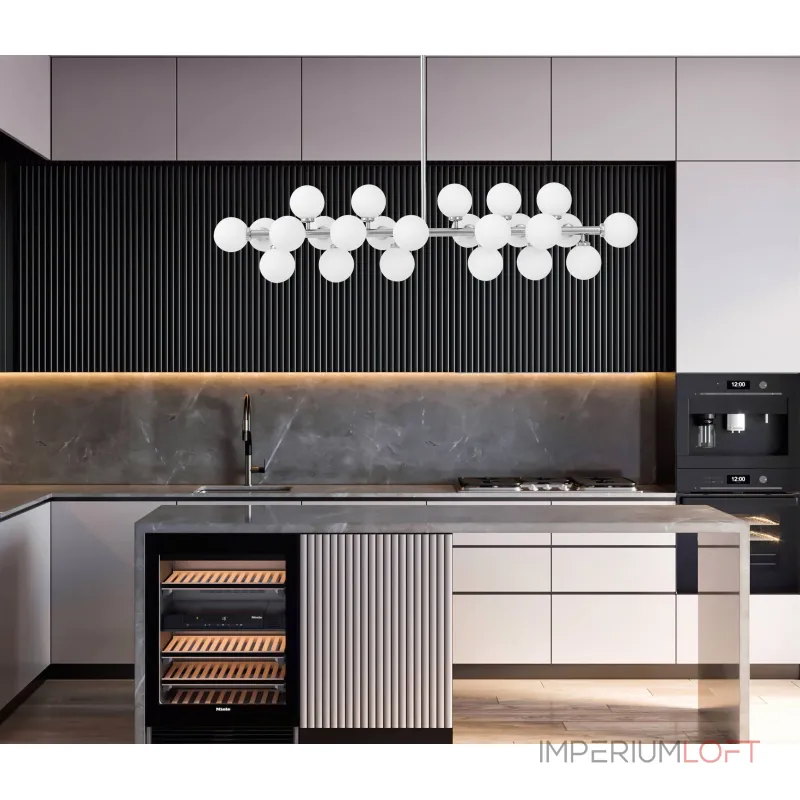 Люстра на штанге Lumina Deco Marsiada LDP 6033-24 CHR