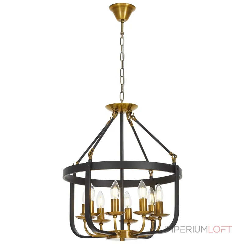 Подвесная люстра Lumina Deco Berling LDP 8024-8 BK+MD