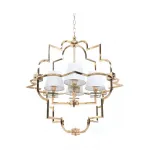 Подвесная люстра Lumina Deco Baltimore LDP 8020-4 GD+WT от ImperiumLoft