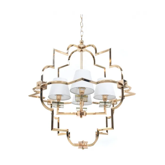 Подвесная люстра Lumina Deco Baltimore LDP 8020-4 GD+WT от ImperiumLoft