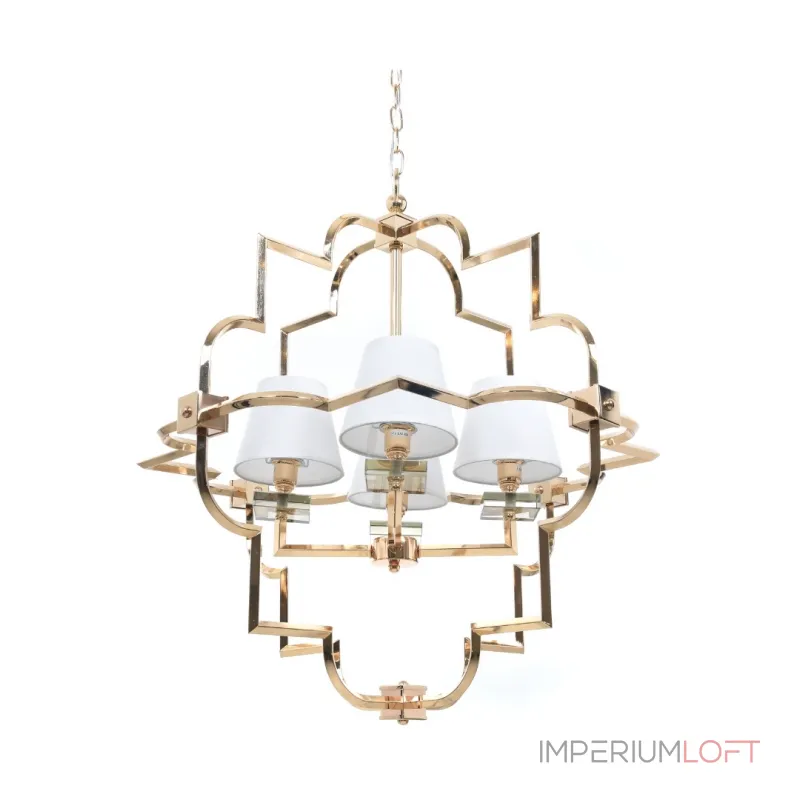 Подвесная люстра Lumina Deco Baltimore LDP 8020-4 GD+WT