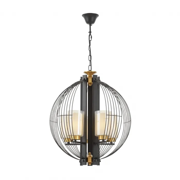 Подвесной светильник Lumina Deco Ponti LDP 1245-5 BK+MD от ImperiumLoft