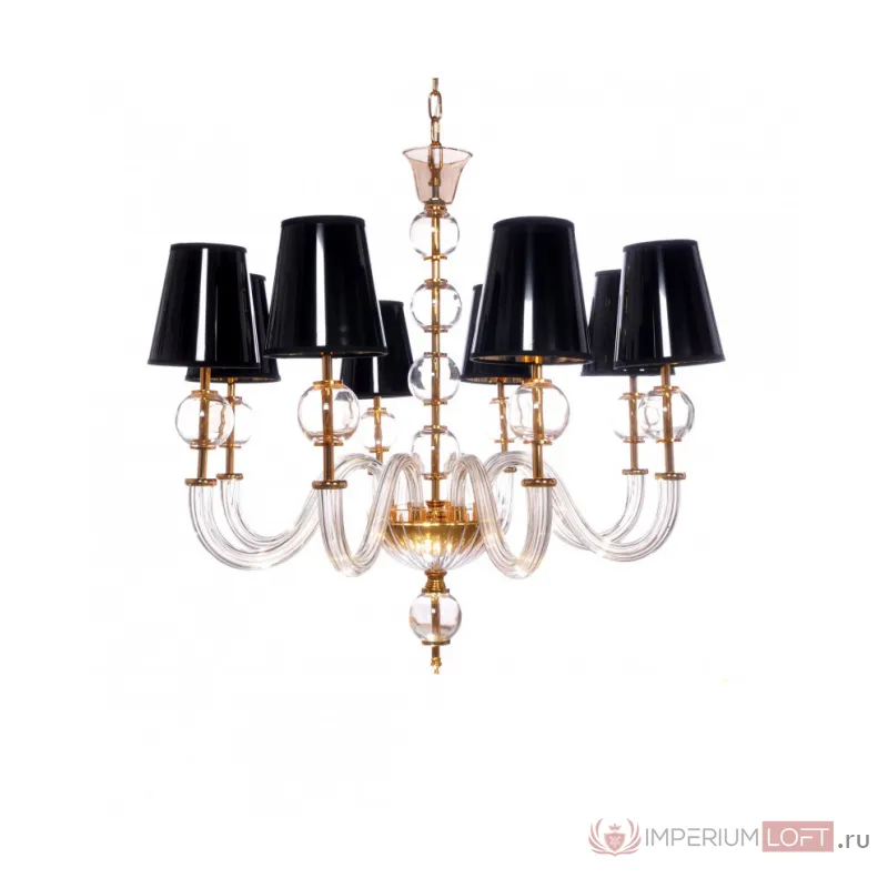 Хрустальная подвесная люстра Lumina Deco STEFANEA LDP 5012-8 BK от ImperiumLoft