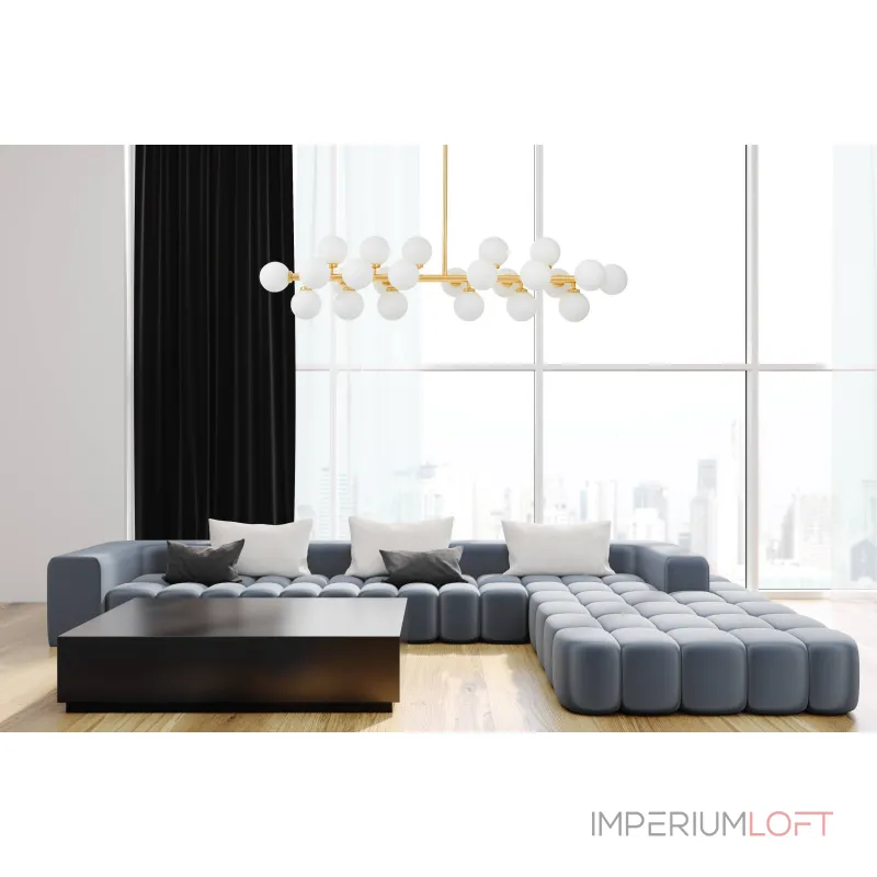 Люстра на штанге Lumina Deco Marsiada LDP 6033-24 GD