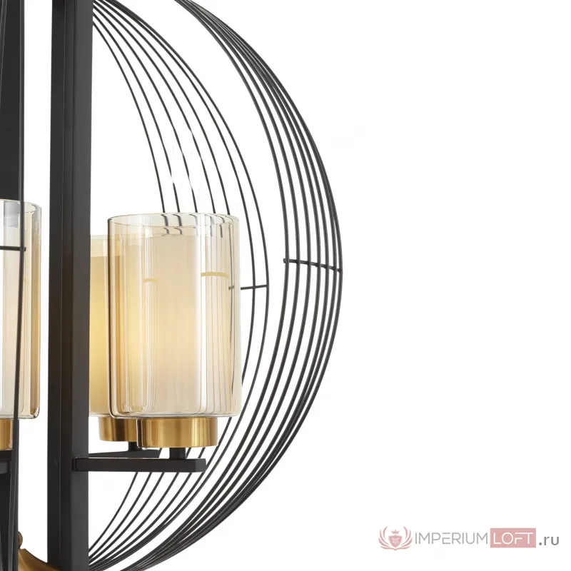 Подвесной светильник Lumina Deco Ponti LDP 1245-5 BK+MD от ImperiumLoft