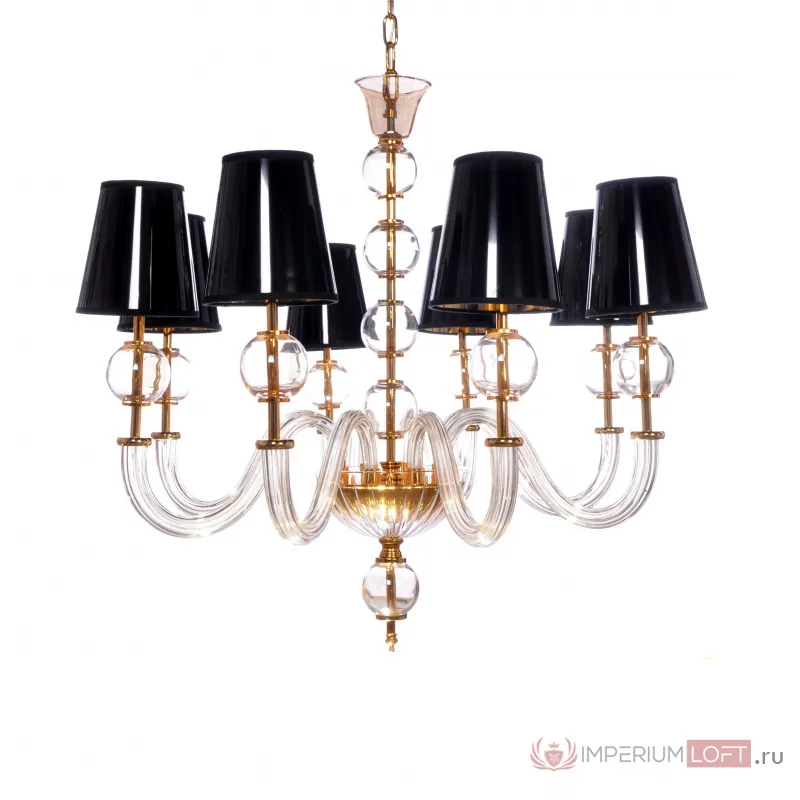 Хрустальная подвесная люстра Lumina Deco STEFANEA LDP 5012-8 BK от ImperiumLoft