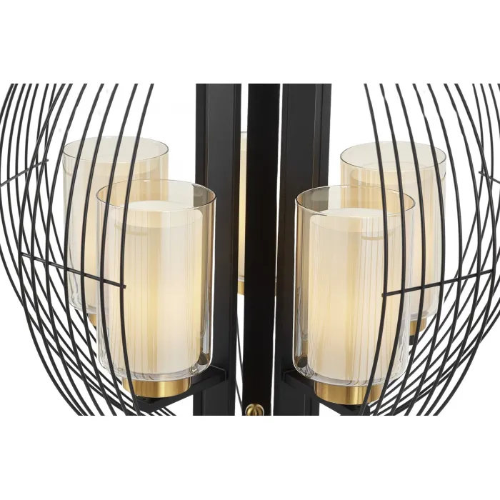 Подвесной светильник Lumina Deco Ponti LDP 1245-5 BK+MD от ImperiumLoft