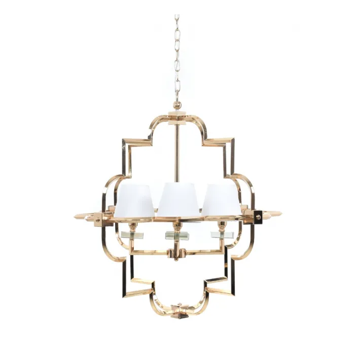 Подвесная люстра Lumina Deco Baltimore LDP 8020-4 GD+WT от ImperiumLoft