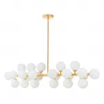 Люстра на штанге Lumina Deco Marsiada LDP 6033-24 GD