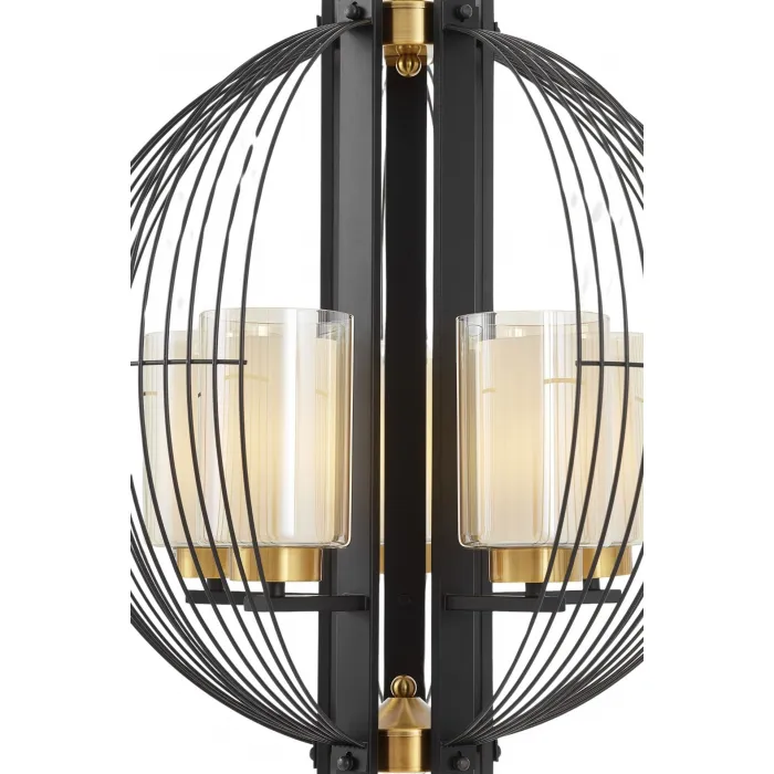 Подвесной светильник Lumina Deco Ponti LDP 1245-5 BK+MD от ImperiumLoft