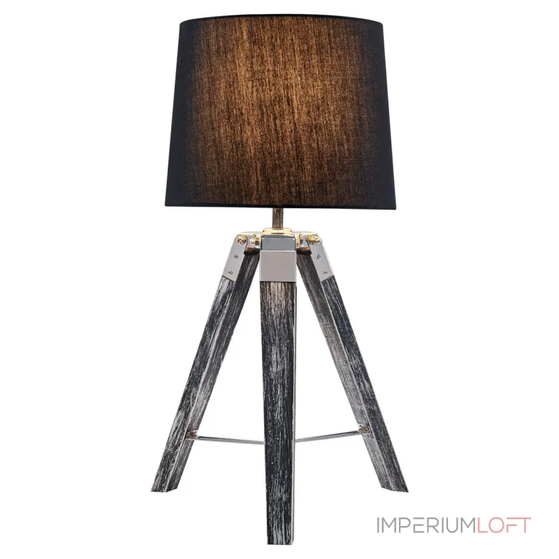 Настольная лампа декоративная LGO Amistad LSP-0555 Цвет арматуры серый Цвет плафонов черный