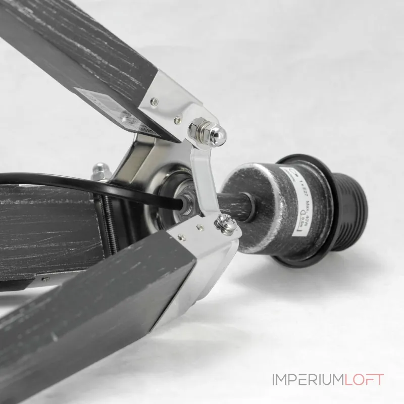 Настольная лампа декоративная LGO Amistad LSP-0555 Цвет арматуры серый Цвет плафонов черный