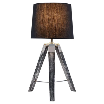 Настольная лампа декоративная LGO Amistad GRLSP-0555 Цвет арматуры серый Цвет плафонов черный