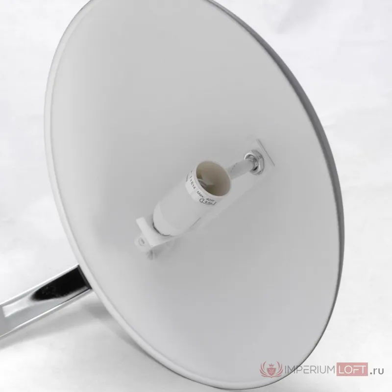 Настольная лампа декоративная LGO Falcon GRLSP-0559 Цвет арматуры хром Цвет плафонов черный от ImperiumLoft