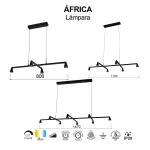 Подвесная люстра Mantra AFRICA 9408