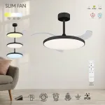 Потолочная люстра-вентилятор Mantra SLIM FAN 9055