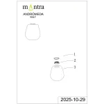 Плафон Mantra ANDROMEDA 9347