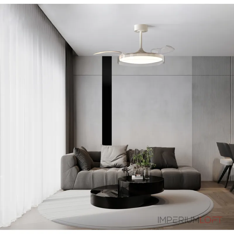 Потолочная люстра-вентилятор Mantra GLASS FAN 9525