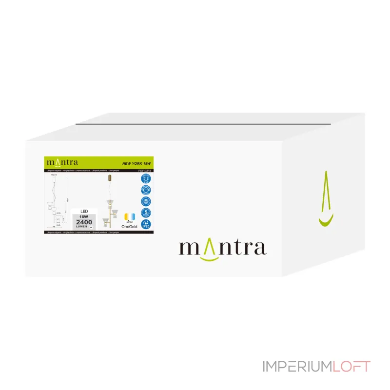Подвесная люстра Mantra NEW YORK 9218