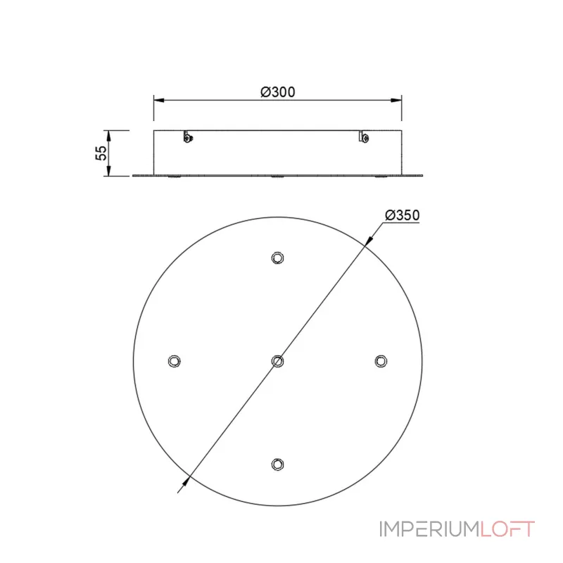 Основание потолочное 5L Mantra MODULAR LIGHT FLORONES 9365 Основание потолочное 5L Mantra MODULAR LIGHT FLORONES 9365