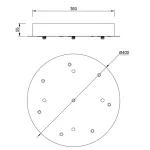 Основание потолочное 8L Mantra MODULAR LIGHT FLORONES 9369