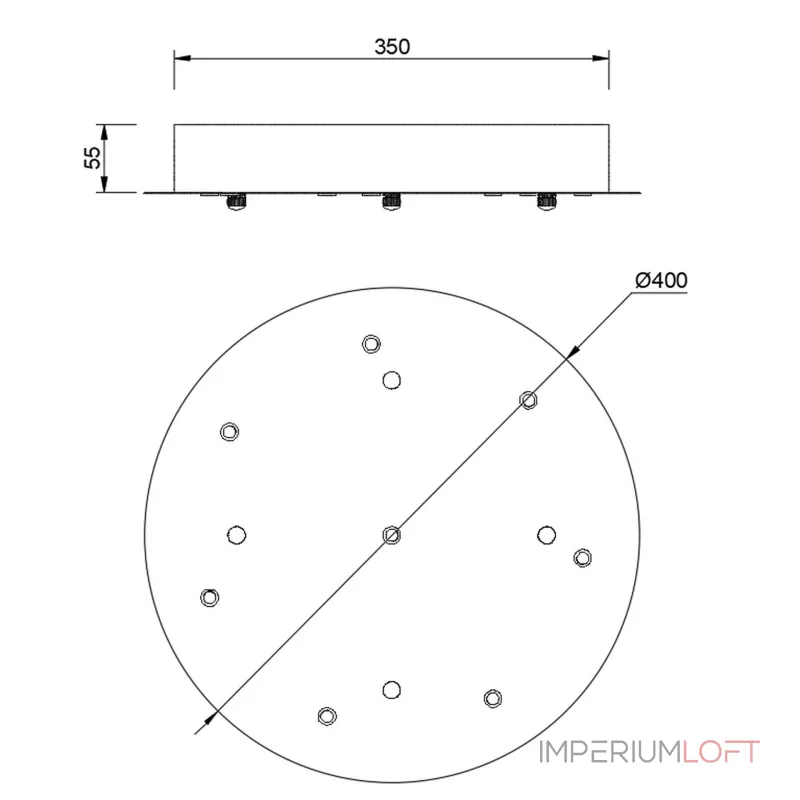 Основание потолочное 8L Mantra MODULAR LIGHT FLORONES 9369