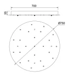 Основание потолочное 24L Mantra MODULAR LIGHT FLORONES 9374