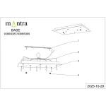 Основание потолочное 8L Mantra MODULAR LIGHT FLORONES 9386