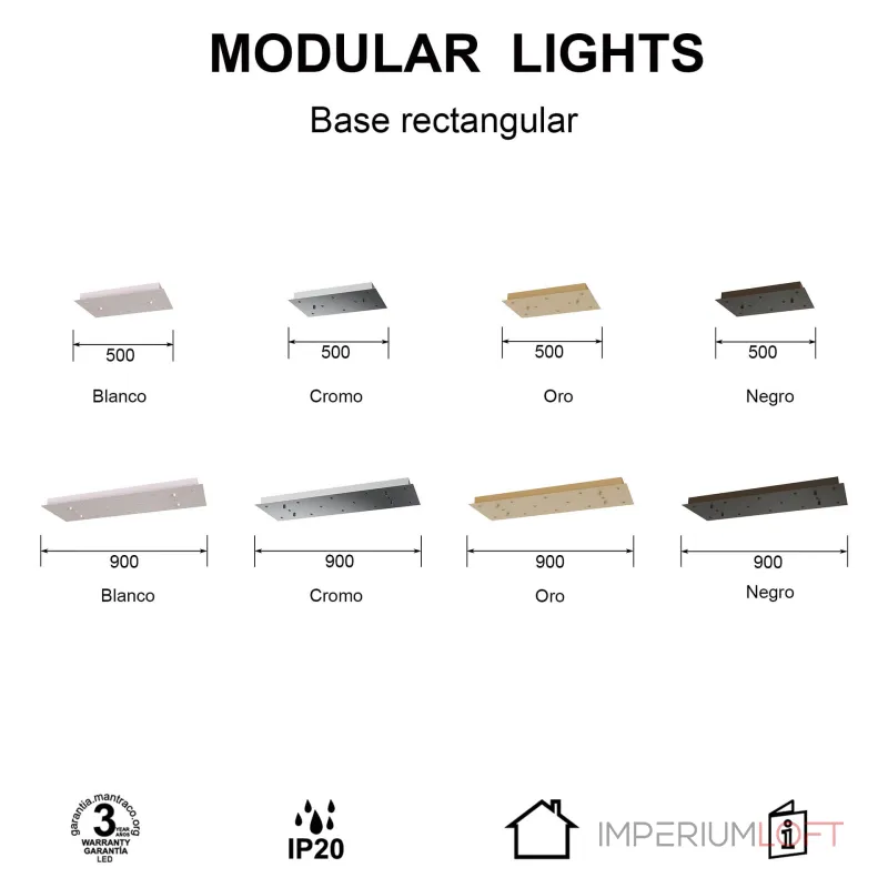 Основание потолочное 8L Mantra MODULAR LIGHT FLORONES 9386