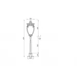 Ландшафтный светильник Fleur O414FL-01BZ1 от ImperiumLoft