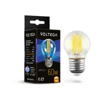 Светодиодная лампа Voltega Crystal Globe 6W 3000K E27 Светодиодная лампа Voltega Crystal Globe 6W 3000K E27