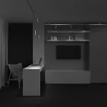 Трековый подвесой светильник Focus LED Flarity Maytoni TR157-1-12W3K-PT