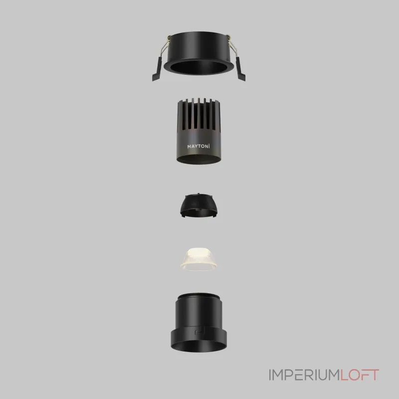 Встраиваемый светильник Dip Hight 3000K 10Вт 50° Maytoni DL116-10W-3K-B