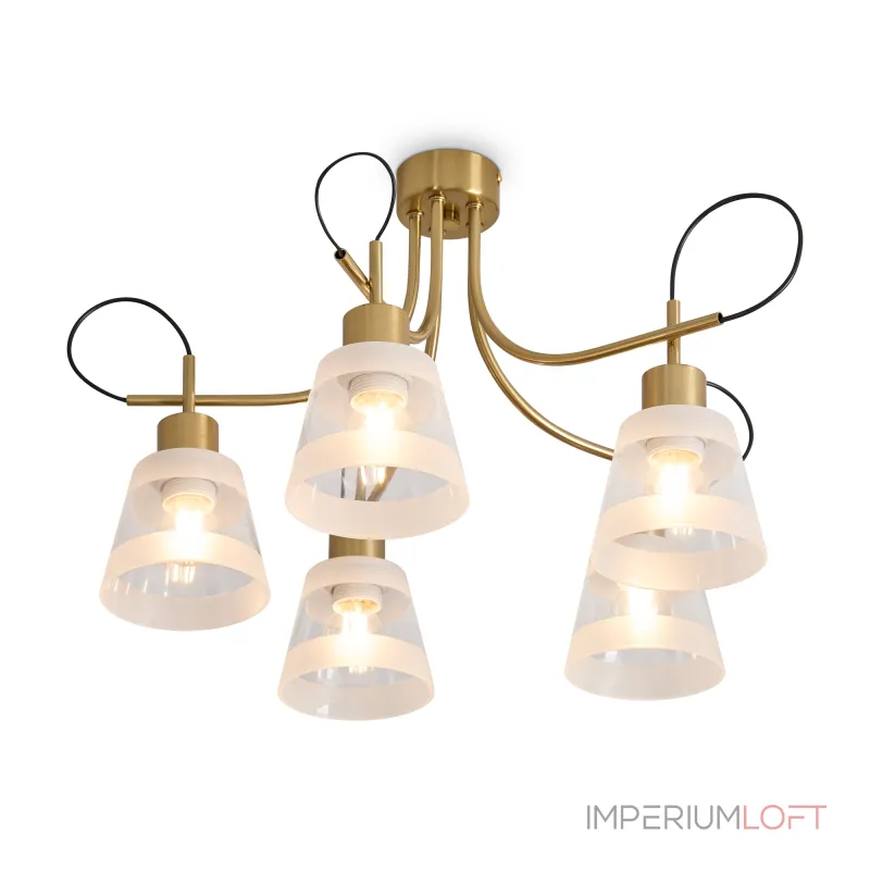 Люстра на штанге Freya Карамель / Caramel FR5522PL-05BS Люстра на штанге Freya Карамель / Caramel FR5522PL-05BS