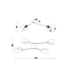 Потолочная люстра Freya Isabella FR5095CL-04G