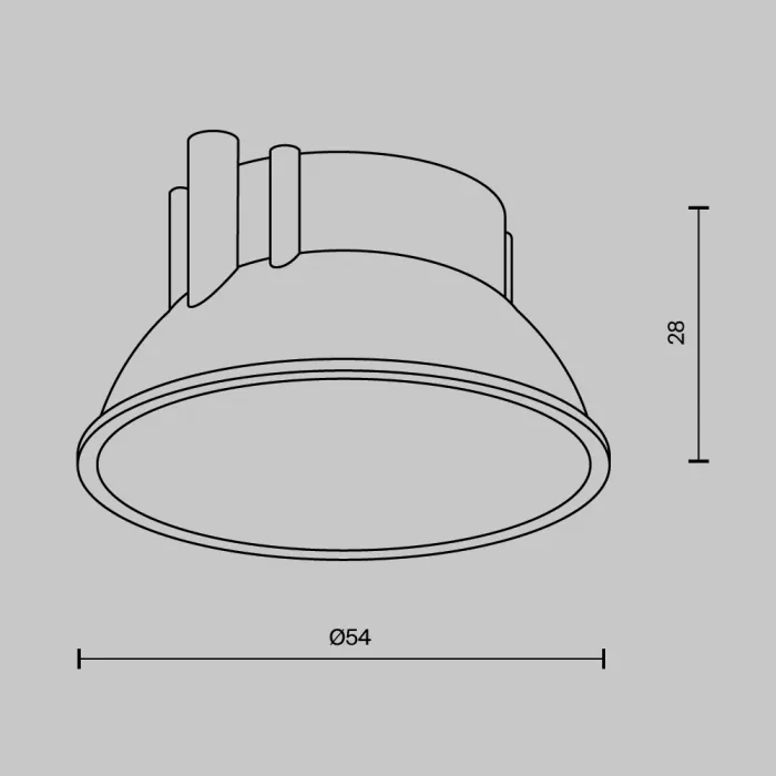 Декоративная рамка-отражатель для накладных светильников серии Alfa LED Maytoni Downlight Ring8-10W-RD-W от ImperiumLoft
