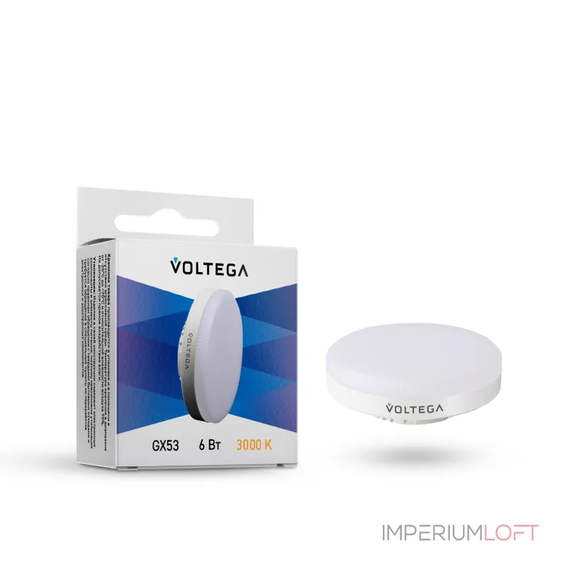 Светодиодная лампа GX53 6W 3000K Voltega Simple 7235 от ImperiumLoft Светодиодная лампа GX53 6W 3000K Voltega Simple 7235 от ImperiumLoft