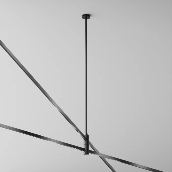 Крепление потолочное Long двойное 700мм Flarity черный Maytoni FLARITY TRA159C-D1-B от ImperiumLoft